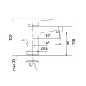 Schwarzer Waschbeckenarmatur im modernen Design Aurora Angebot
