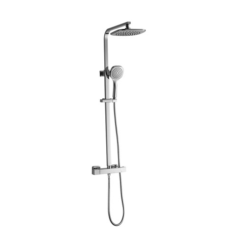 Duschsäule mit Thermostat-Mischbatterie, Regenduschkopf und Handbrause Laguna Aktion