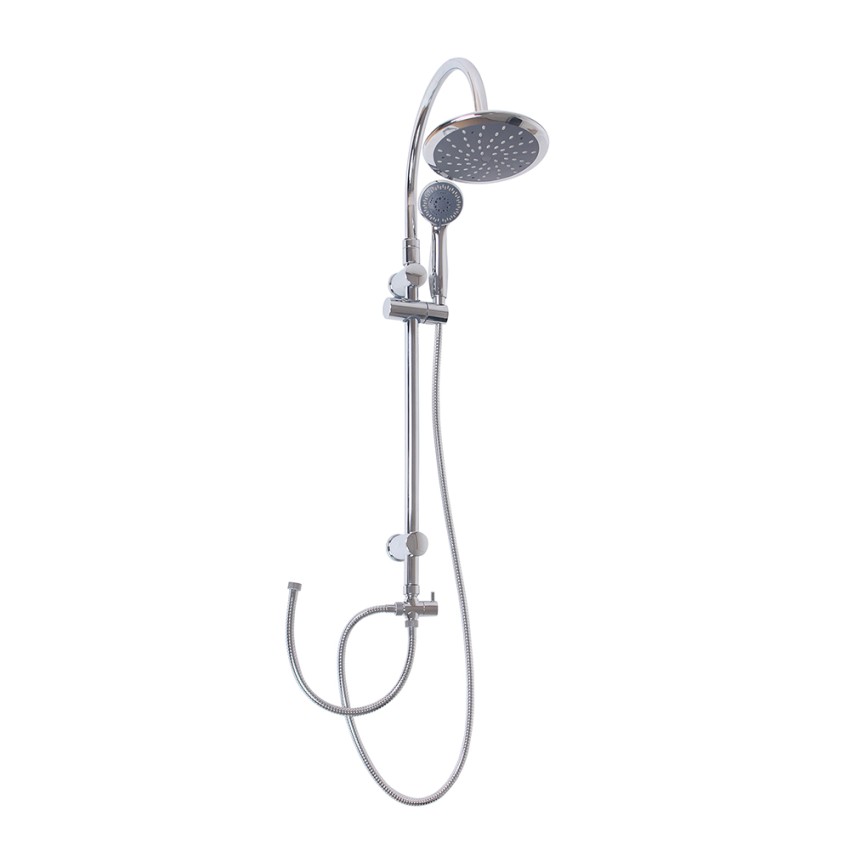 Moderne Duschsäule mit Ø 20 cm Kopfbrause und 5-Funktions-Handbrause Gru Aktion Moderne Duschsäule mit Ø 20 cm Kopfbrause und 5-Funktions-Handbrause Gru Aktion