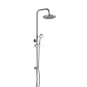 Duschsäule aus verchromtem Stahl Regenduschkopf Ø 25cm Handbrause 3 Strahlarten Papete Verkauf