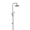 Duschsäule aus verchromtem Stahl Regenduschkopf Ø 25cm Handbrause 3 Strahlarten Papete Verkauf