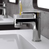 Chrom-Waschbeckenarmatur im modernen Design Aurora Aktion