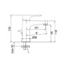 Chrom-Waschbeckenarmatur im modernen Design Aurora Angebot
