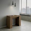 Ausziehbarer Design-Konsolentisch 90x48-308cm Esstisch Holz Basic Noix Sales