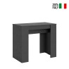 Ausziehbarer Konsolentisch 90x48-308cm, modernes Design, anthrazit Basic Report Verkauf