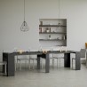 Ausziehbarer Konsolentisch 90x48-308cm, modernes Design, anthrazit Basic Report Rabatte