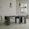 Ausziehbarer Konsolentisch 90x48-308cm, modernes Design, anthrazit Basic Report Aktion