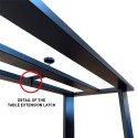 Ausziehbarer Konsolentisch im modernen Design 90x40-288cm Holz Metall Asia Oak Rabatte