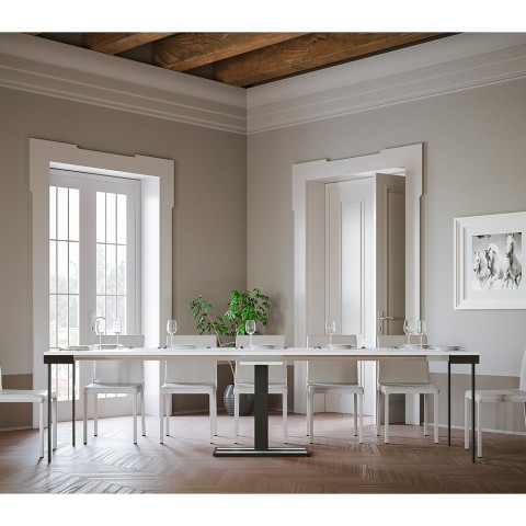 Ausziehbarer Tisch Weiß 90x40-300cm Modern Capital Evolution