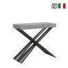 Ausziehbarer Konsolentisch 90x40-196cm, grau, Diago Small Concrete Verkauf