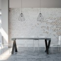 Ausziehbarer Konsolentisch 90x40-196cm, grau, Diago Small Concrete Katalog