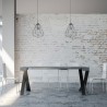 Ausziehbarer Konsolentisch 90x40-196cm, grau, Diago Small Concrete Katalog