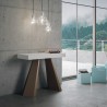 Moderner ausziehbarer Konsolentisch weiß 90x40-196cm Diamante Small Aktion