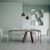 Ausziehbarer Konsolentisch 90x40-196cm, grau, Diamante Small Concrete Sales