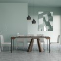 Konsolentisch erweiterbar Walnuss 90x40-196cm Diamante Small Noix Rabatte