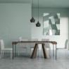 Konsolentisch erweiterbar Walnuss 90x40-196cm Diamante Small Noix Rabatte