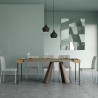 Erweiterbarer Konsolentisch 90x40-196 cm Holztisch Diamante Small Eiche Sales