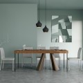 Ausziehbarer Esstisch-Konsole 90x40-196cm Diamante Small Premium Tanne Aktion
