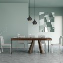 Ausziehbarer Konsolentisch Nussbaum 90x40-196cm Diamante Small Premium Noix Sales