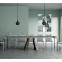 Ausziehbarer Konsolentisch für den Flur 90x40-300cm in Grau Diamante Concrete Rabatte