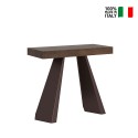 Ausziehbare Konsole 90x40-300 cm Holztisch in Nussbaum Diamante Noix Verkauf