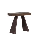 Ausziehbare Konsole 90x40-300 cm Holztisch in Nussbaum Diamante Noix Angebot