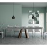 Ausziehbarer Konsolentisch 90x40-300cm in Grau Diamante Premium Concrete Rabatte