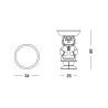 Moderner Design-Tisch 60cm Nachhaltig Slide Bar Restaurants Amanda 