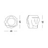 Design Beistelltisch Hocker Ethno Modern für Bar & Restaurants Threebù 