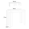 Ausziehbarer Konsolentisch 90x40-196cm Ghibli Small Beton grau Tisch Sales
