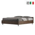 Doppelbett mit Bettkasten 160x190cm Nussbaumholz Nuamo Noix Verkauf