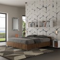 Doppelbett mit Bettkasten 160x190cm Nussbaumholz Nuamo Noix Aktion