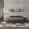 Doppelbett mit Bettkasten 160x190cm Nussbaumholz Nuamo Noix Sales