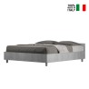 Grau Doppelbett 160x190cm mit Bettkasten Nuamo Concrete Verkauf