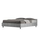 Grau Doppelbett 160x190cm mit Bettkasten Nuamo Concrete Angebot