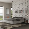 Grau Doppelbett 160x190cm mit Bettkasten Nuamo Concrete Aktion
