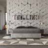 Grau Doppelbett 160x190cm mit Bettkasten Nuamo Concrete Sales