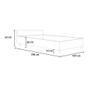 Grau Doppelbett 160x190cm mit Bettkasten Nuamo Concrete Lagerbestand