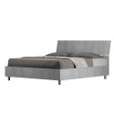 Graues Doppelbett 160x190cm mit Stauraum Demas Nod Concrete Angebot