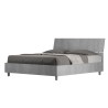 Graues Doppelbett 160x190cm mit Stauraum Demas Nod Concrete Angebot