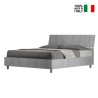 Graues Doppelbett 160x190cm mit Stauraum Demas Nod Concrete Verkauf