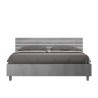 Modernes Doppelbett mit Schrank grau 160x190cm Ankel Concrete Angebot