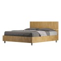 Holzbett Doppelbett 160x190cm mit gerader Kopfteil Demas D Oak Angebot