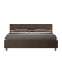 Doppelbett Nussbaumholz Lattensystem gerade Kopfstütze 160x190cm Ankel D Noix Angebot