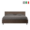 Doppelbett Nussbaumholz Lattensystem gerade Kopfstütze 160x190cm Ankel D Noix Verkauf