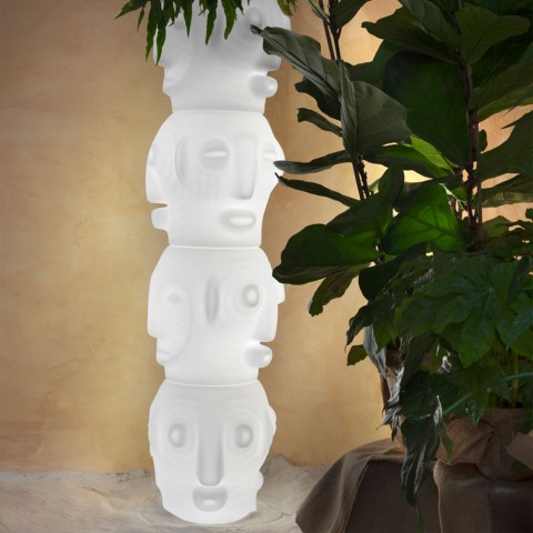 Leuchtende Pflanzenvase Slide Modern Ethnisch Design Threebù Pot Light