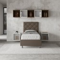 Einzelbett mit Polsterung und Stauraum 80x190cm Kinderzimmer Priya S Kosten