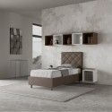 Einzelbett mit Polsterung und Stauraum 80x190cm Kinderzimmer Priya S Sales