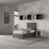 Einzelbett mit Polsterung und Stauraum 80x190cm Kinderzimmer Priya S Sales
