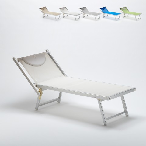 Strandliege Liegestuhl Sonnenliege Italia Sun aus Aluminium-Textilene Aktion